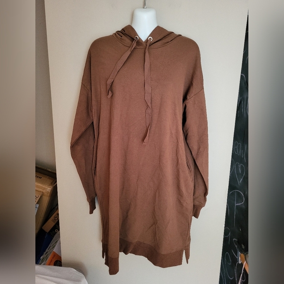 NEW The Drop Brown Sweatshirt Dress , Size Medium. - Picture 2 of 5